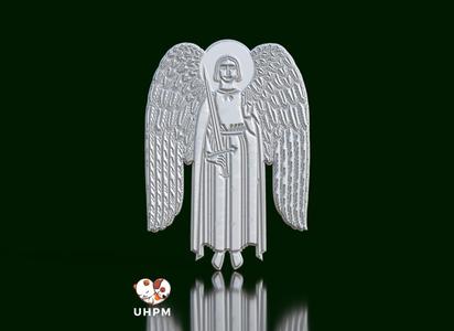 Celestial Guardian: Sculpture of Angel with Robe and Sword