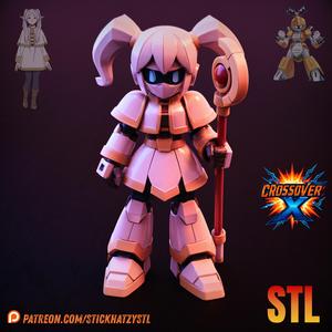 Frieren x Medabot | STL Model – Anime Fusion Fan Art