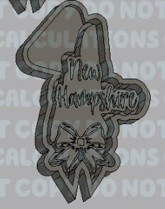 States with Bow Silicone Mold Housing - New Hampshire