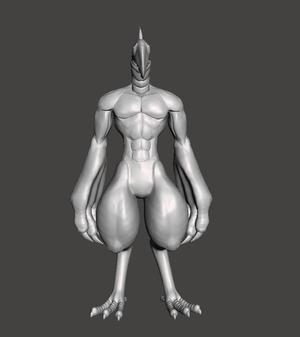 Quazzo Blue Demon 3D Model