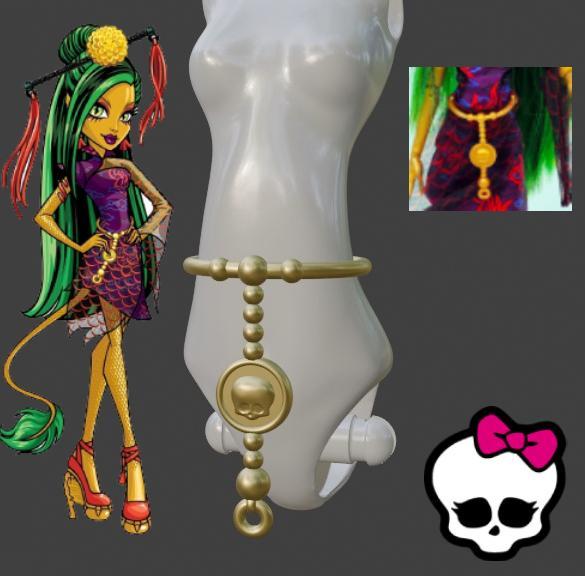 Monster High Jinafire Long Scaris Belt G1 Accessories