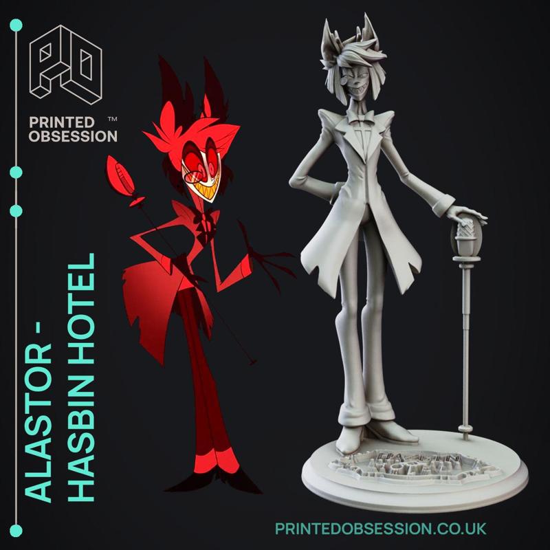 Alastor - Hasbin Hotel - Fanart - 16cm model