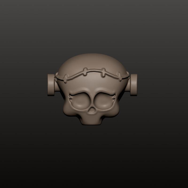 Frankie stein skully logo