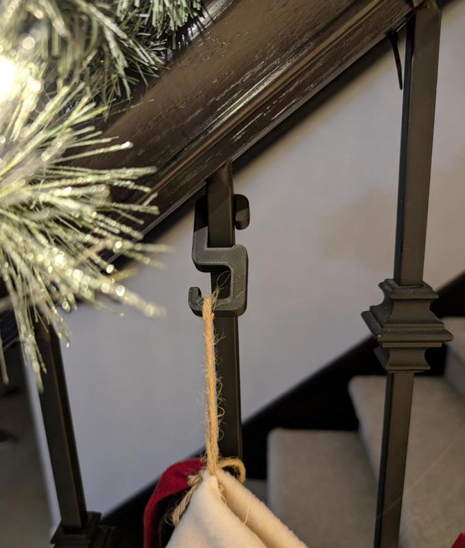 Stocking Hook For Iron Baluster