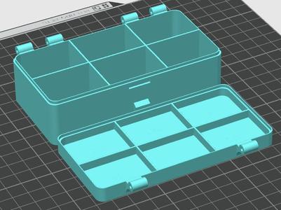 Simple 6-Grid Storage Box
