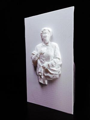 Gravestone Depicting Relief of a Man