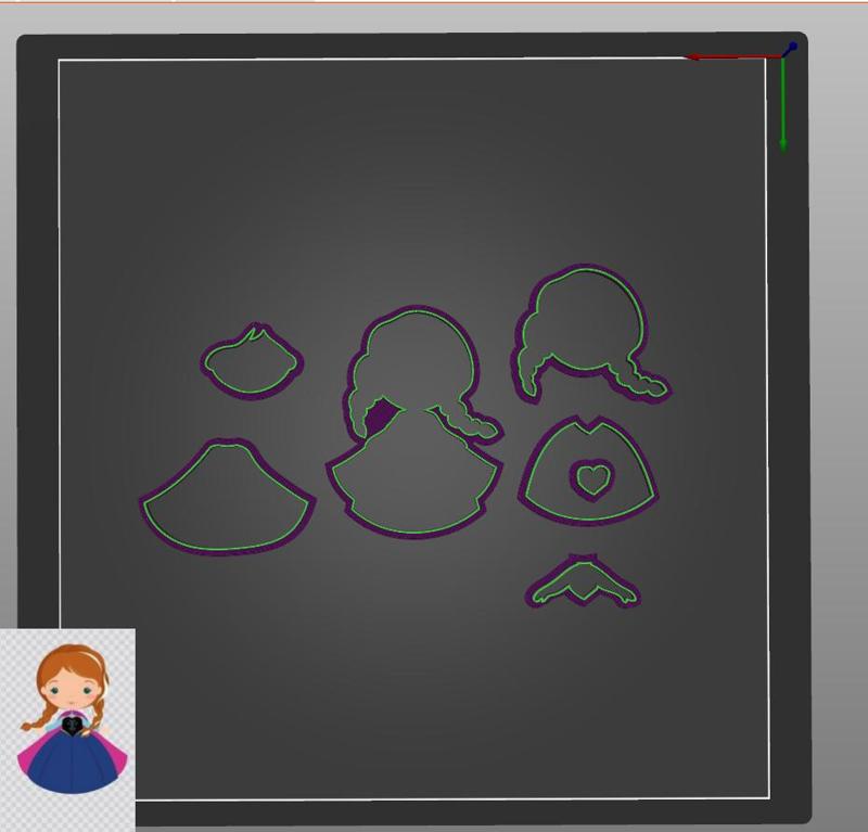 Elsa and Ana - Frozen Cutter