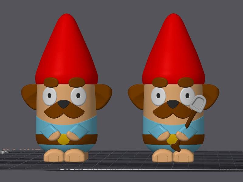 Bluey Garden Gnomes Christmas Ornament