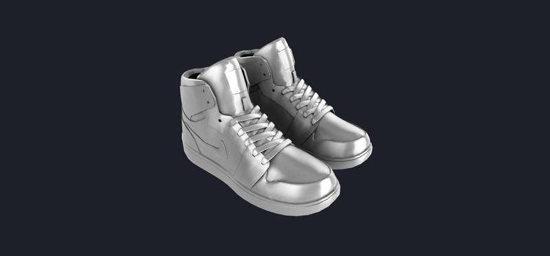 Sneakers (Nike Dunk High) 3D MODEL