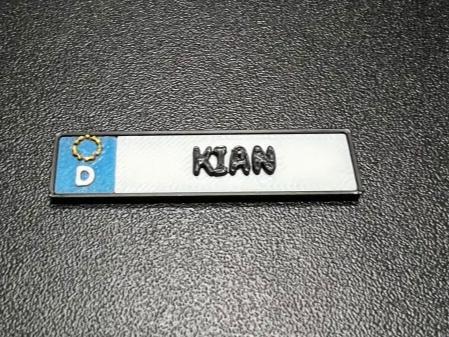 Customizable German Decorative License Plate with Name