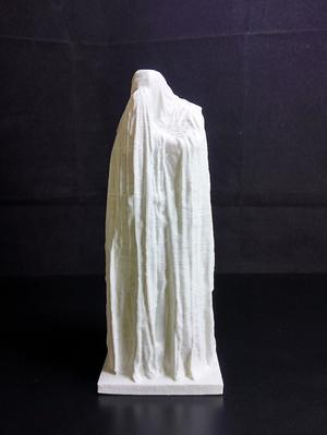 Woman under a sheet