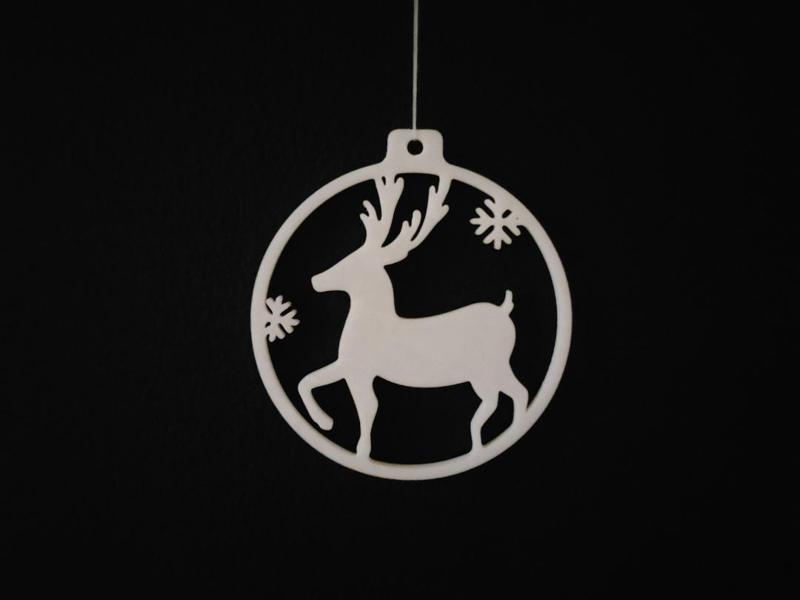 Christmas Ornament with Reindeer