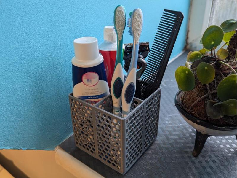 Hexagon Bathroom Cup Light - Gridfinity Base