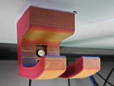 PS5 Under Desk Controller Holder w/ magnetic cable