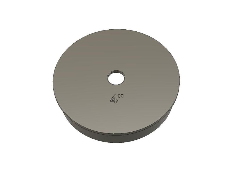 Pressure cap for testing turbo intake system - 4"