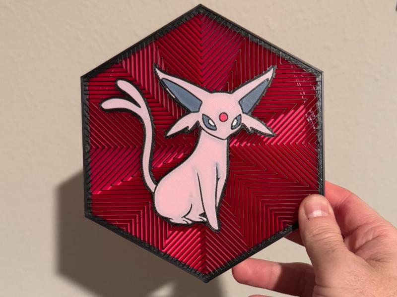 #196 Espeon Hex Wall Art