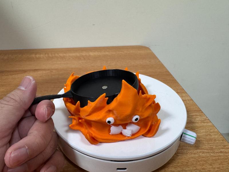 Calcifer Eating Eggshells