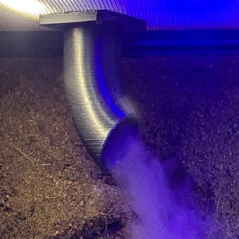 Thru screen fogger hose connector - NO CUTTING