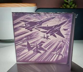 Lithograph of planes in combat