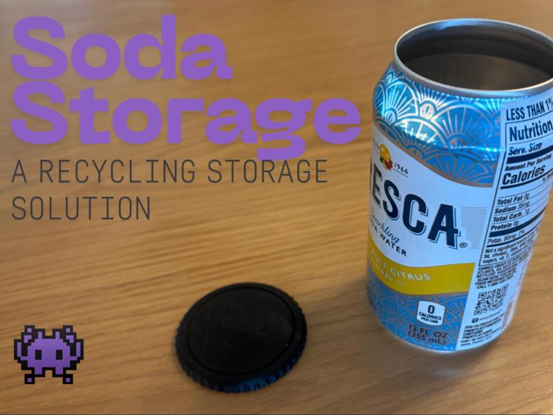 Soda storage | a recycling storage solution