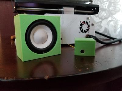 Speaker box (51mm speaker) Now Editable