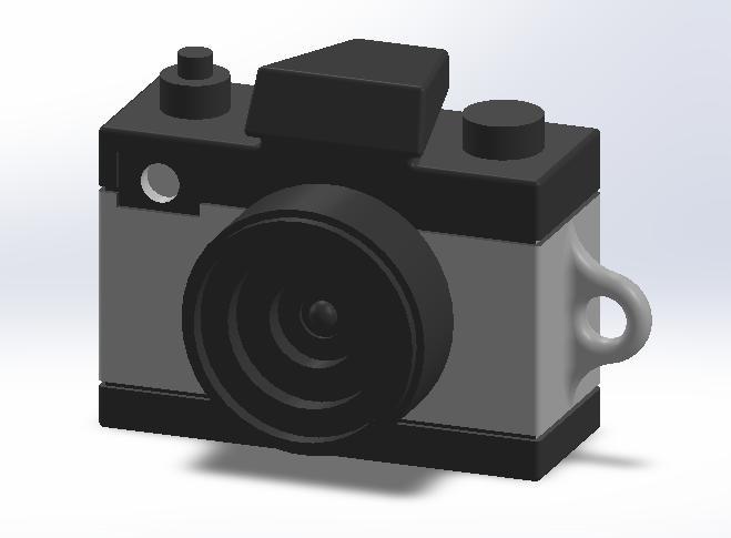 Photo camera keychain