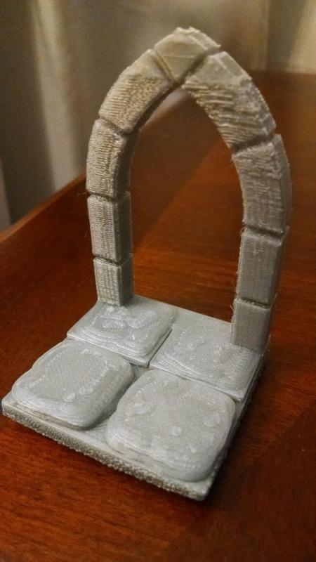 Stone Dungeon Floor with Arched Doorway (OpenForge compatible)