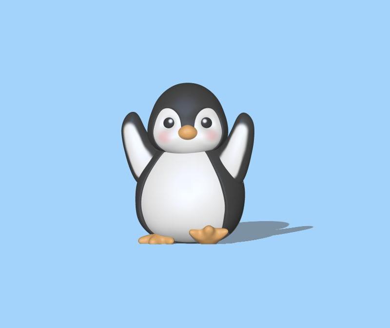 Cute Happy Penguin