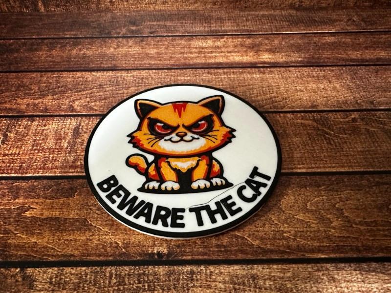 Bad Cat Drinks Coaster