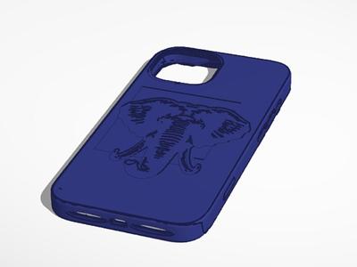 Elephant phone case for I phone 15