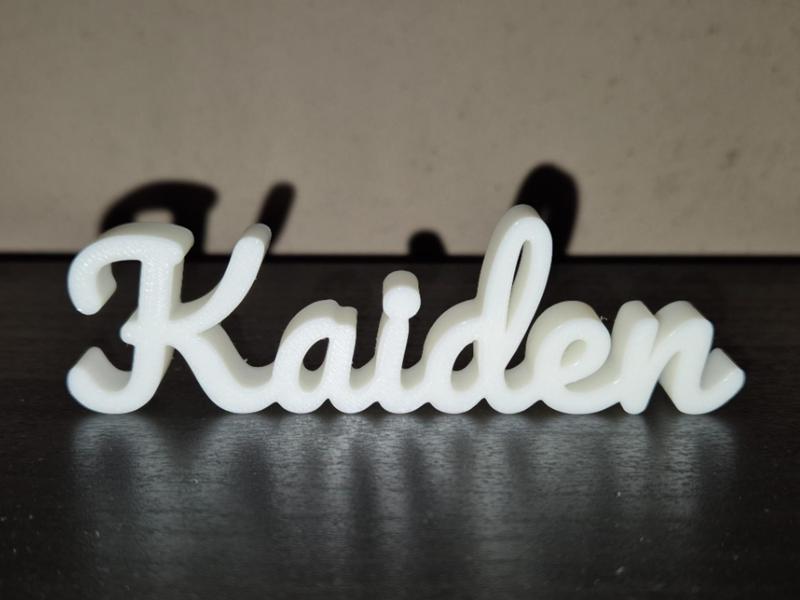 Kaiden Name Sign Display Decor