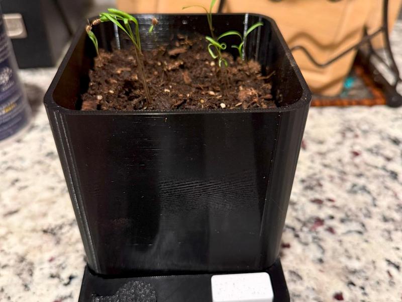 100mm/4 inch wicking pot with fill meter