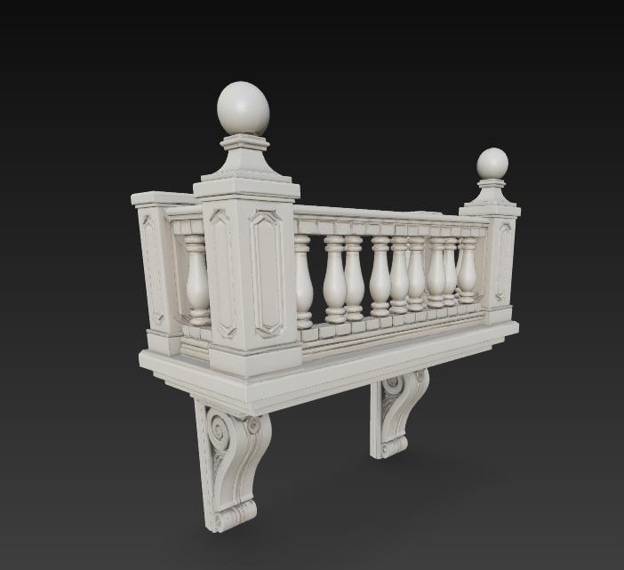 MODEL BUILDING ACCESSORIES BALCONY BALUSTRADE FACADE BALUSTER