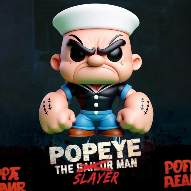 Popeye The Slayer Man - 3D Printable Funko Style Model