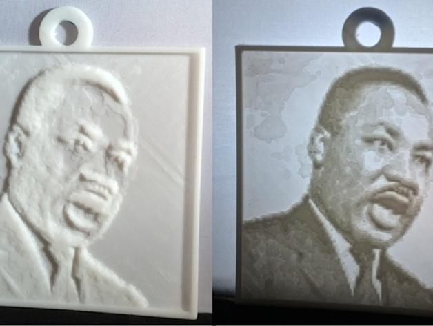 Martin Luther King, Jr. Lithopane