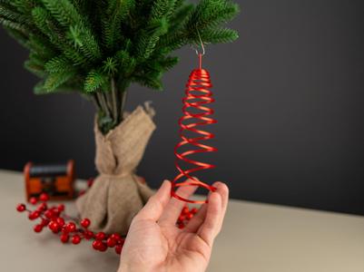 Christmas Tree Bouncy Spiral Ornament