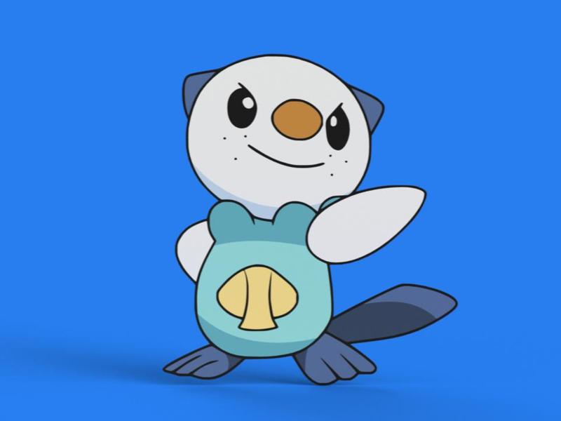Oshawott Wall Art