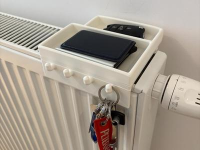 Key and Wallet holder (for on a radiator)