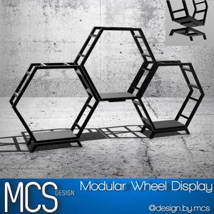 Modular Wheel Display Hex Pattern