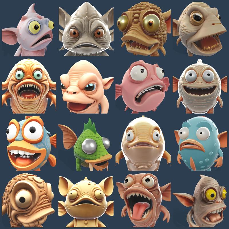 WhimsiFish AI Creature Collection