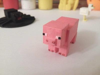 Minecraft well-scaled pig