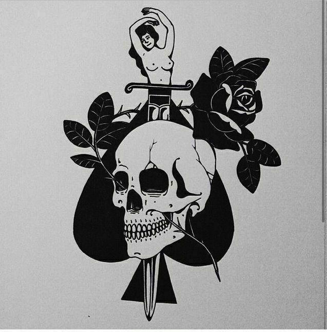 Skull Rose Wall Decor