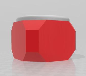 Mate nut with anti-tip gyroscope