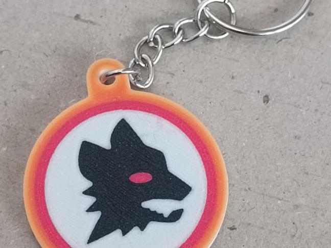 80's AS Roma Keychain
