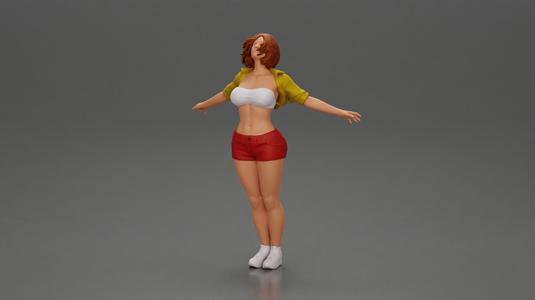 Auburn haired woman twirls with arms outstretched embracing pure freedom