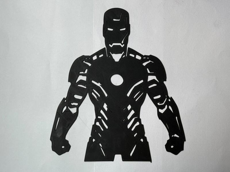 iron man silhouette (wall art)