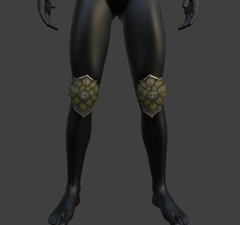 Elven Leaves Knee Pads