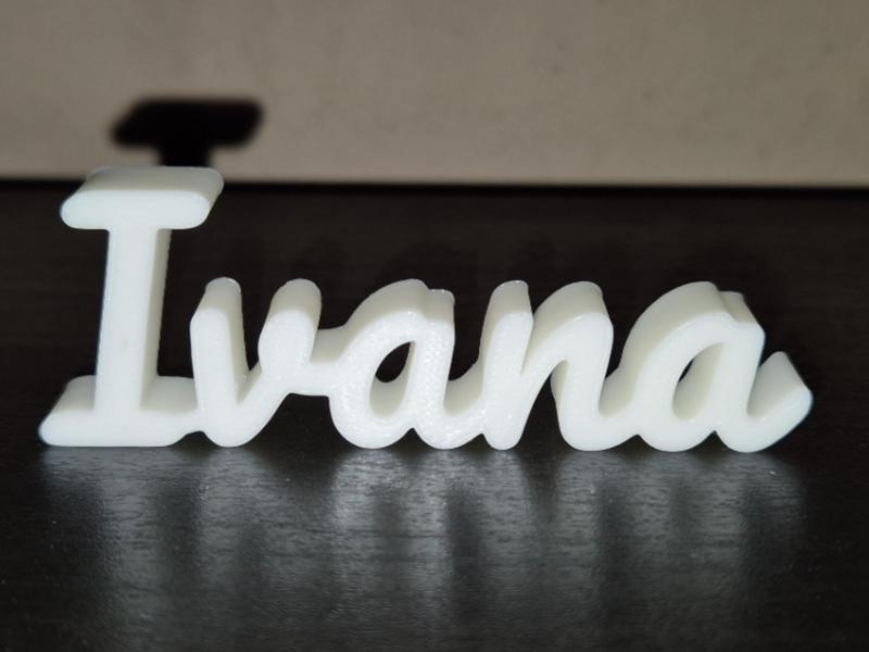 Ivana Name Sign Display Decor