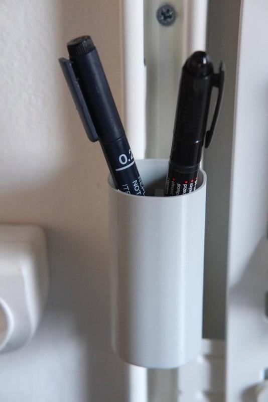 Container holders for IKEA ALGOT rails