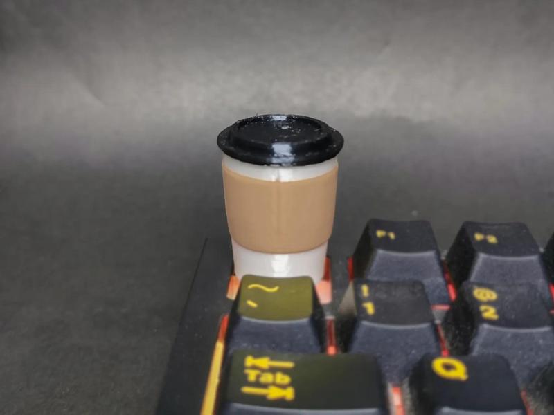 Coffee cup keycap